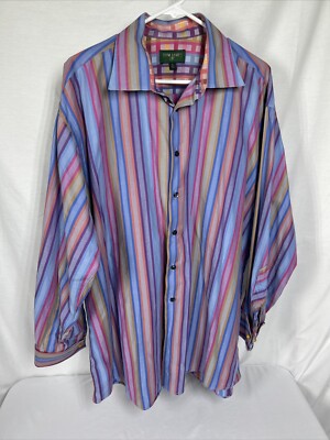 Tom James Men s XL Flip Cuff Long Sleeve Shirt 