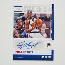 2021-22 NBA Golden State Warriors Auto Joe Smith Hoops Great SIGnificance Insert