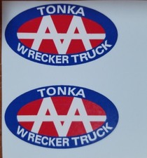 TONKA TRUCK WRECKER AA DOOR VINYL PEEL AND STICK DECAL SET 1957-1963