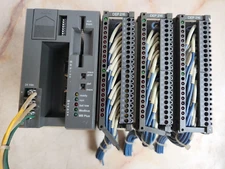 AEG SCHNEIDER AUTOMATION MODICON PC-E98 4-2 45 CPU 8K W/ (3) DEP 216 MODULES