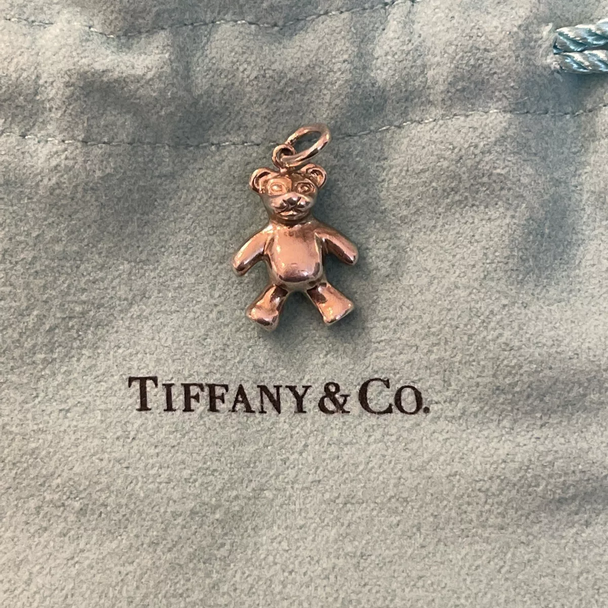 Tiffany and Co. silver bear charm preowned AUTHENTIC eBay