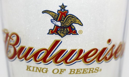 ANHEUSER BUSCH BR. CO. ST. LOUIS,MO. V. 1990's A.C.L. "BUDWEISER" PINT GLASS - Picture 2 of 6