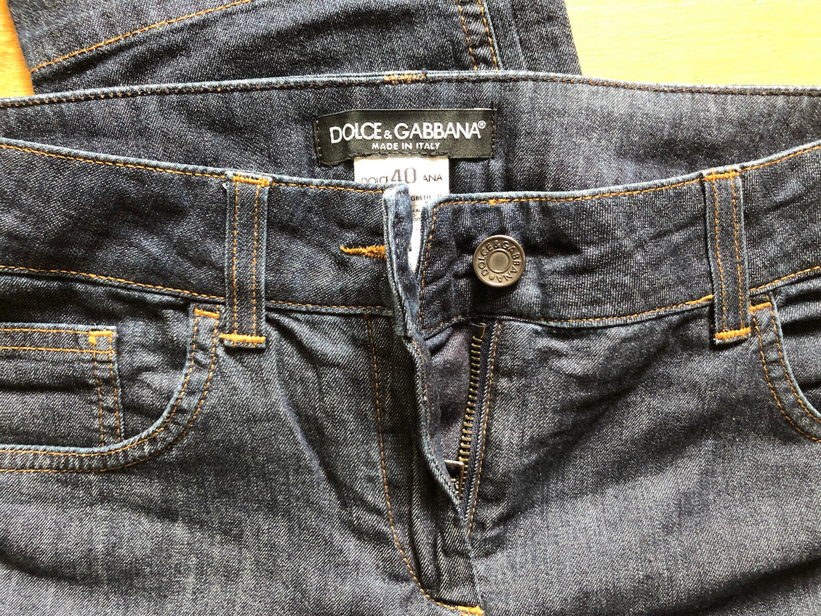 Dolce Gabbana D&amp;G Denim Jeans size IT 40 Small Straight Authentic eBay