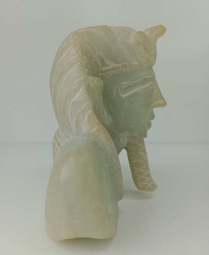 Hand Carved - Stone - Egyptian Pharoh - Bust Ornament - Picture 3 of 16