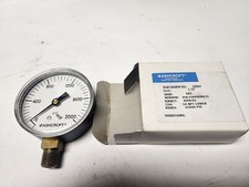 Ashcroft 22W1005PH 02L 2000 2-1/2" 1/4" NPT 2000 PSI Pressure Gauge