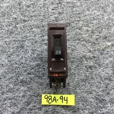 Wadsworth A120NI 20 Amp 1 Pole 1P Type A Metal  FOOT Breaker A120N A120