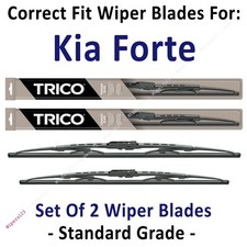 Wiper Blades 2-Pack Standard Wipers - fit 2019+ Kia Forte - 30260/160