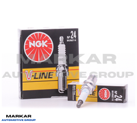 4X NGK ZÜNdkerze BKUR6ET-10 3045 V-LINE 24 FÜR VW Golf Audi Seat Skoda Mercedes