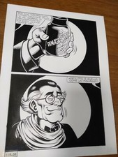 TAVOLA ORIGINALE ALAN FORD 119 " Fauci" pag. 38 PAOLO PIFFARERIO  con Cariatide