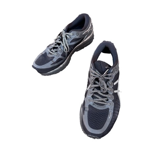 Asics Black and Blue Athletic Shoes with Cushioned Sole  display picture 3