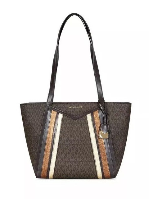 michael kors metallic tote