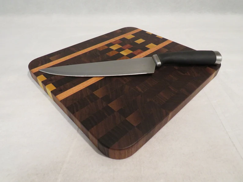 Walnut/Cherry/Yellowheart/Canarywood/African Rosewood End Grain Cutting Board - 第 1/10 張圖片
