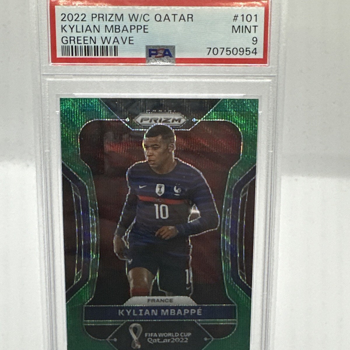 2022 Panini Prizm World Cup Qatar - Kylian Mbappe #101 Green Wave