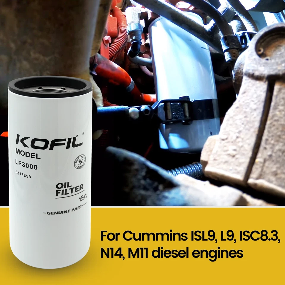 P553000 LF9009 3401544 FTECXLF7000 Oil Filter For PETERBILT 357 377 385-5pack - Image 2 of 4