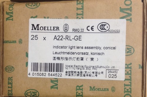 Moeller Leuchtmelder Leuchtmeldevorsatz gelb-orange A22-RL-GE RMQ 22 NEU - 第 2/2 張圖片