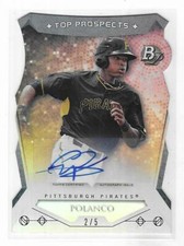 Gregory Polanco 2014 BOWMAN PLATINUM MLB AUTOGRAPH CARD 5 SIGNED Pirates RC AUTO