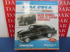 Die cast 1/43 Modellino Auto Polizia Alfa Romeo 1900 Ti Super Pantera by Brumm