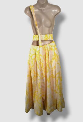 strapless open back dress Talia Pleated Halter Midi Dress