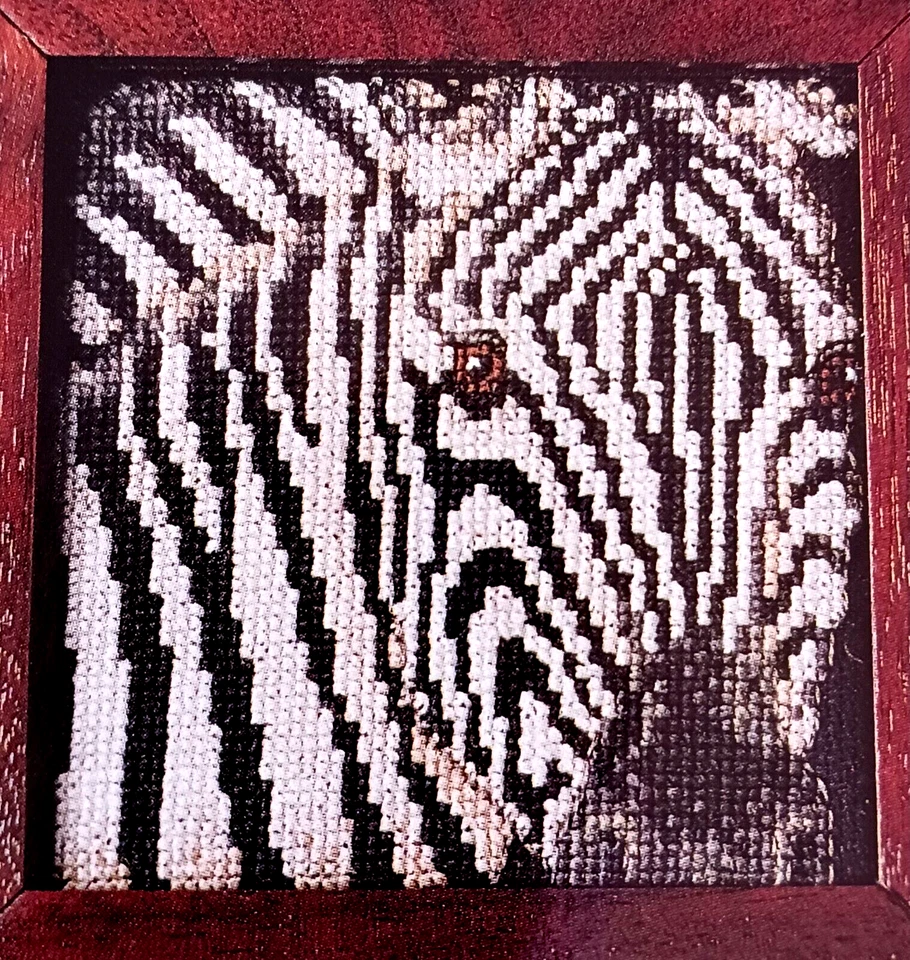 Cross Stitch Pattern WORLDWIDE WONDERS 11 Zebra Bird Frog Tiger 4 Designs Wild - Image 4 of 4