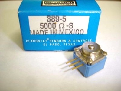 Clarostat 389-5 5000 OHM -S Linear Trim Pot NIB