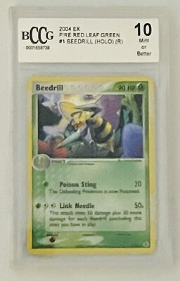 2004 EX Fire Red Leaf Green #1 Beedrill Pokemon CARD Mint or