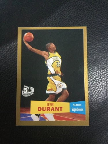 2007-08 Topps '57 Variation Gold Kevin Durant ROOKIE RC 922/2007 #112 Rare Nets