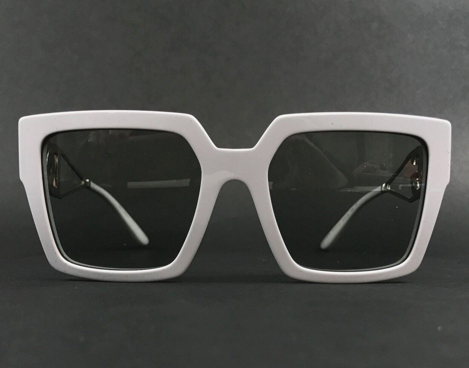 Dolce Gabbana Sunglasses DG4446-B 3418/87 Light Grey Square w/ light grey Lenses