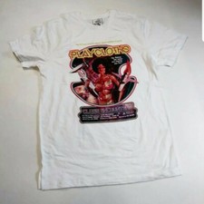 Play cloths Men 100% authenitc S/S t-shirt size large white logo galaxy space