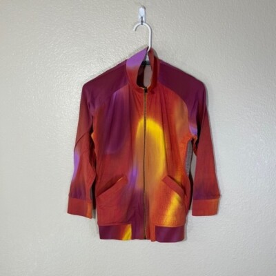 Roberto Cavalli Jacket Womens 42 Freedom Stretch Zip Art Performance