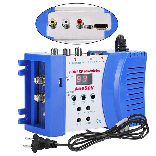 Hdmi To Rca Coax Rf Modulator Converter For Old Tvs Gaming And Streaming Devices