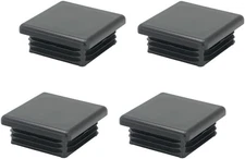 2 Inch (50 Mm) Square Plastic Plugs Tubing End Caps for Square Tubing Post (4 Pa