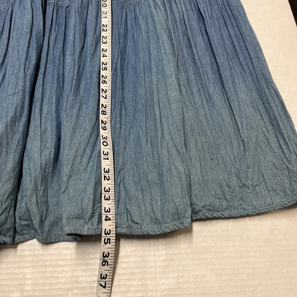 Falda vintage Elisabeth para mujer cambray plisada en capas maxi pull on western Foto 4 de 4