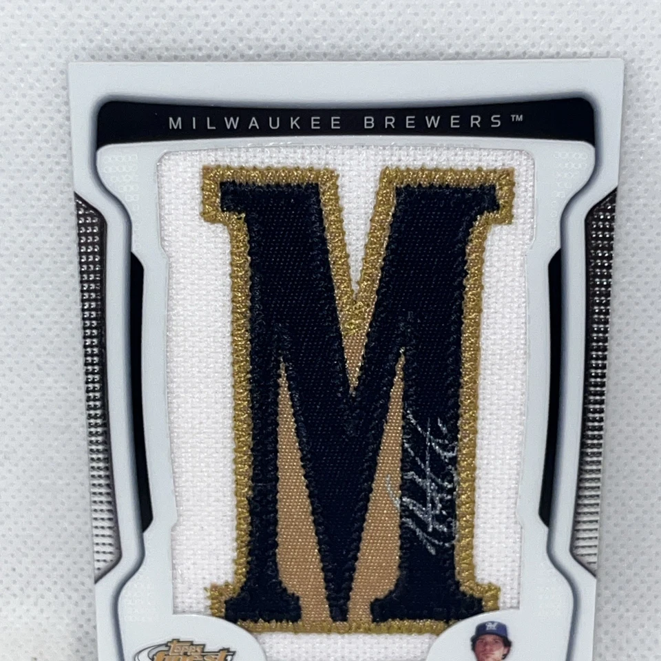 Mat Gamel 2009 Topps Finest Autograph Auto Letter M Patch /285 Milwaukee Brewers - Image 2 of 4