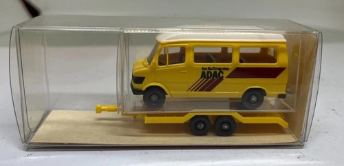 MERCEDES BENZ VAN & TRAILER ADAC HO 1/87 scale plastic model WIKING 08062 | Condition: Used