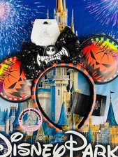 2025 Disney Parks Nightmare Before Christmas Jack Pumpkin King Ears Headband New