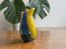 Riesige 30 cm Murano Kunstglas Schnabel Vase 20. Jahrhundert 3,7 kg meliertes Design