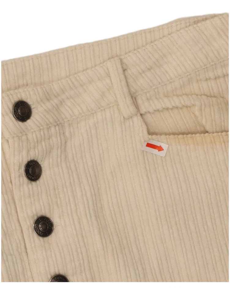 RIP CURL Womens Mini Corduroy Skirt Large W34 Off White Cotton IG14 - Image 3 of 4