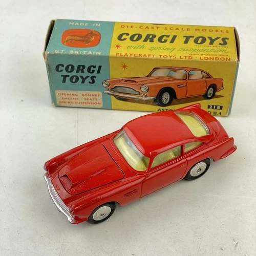Vintage Boxed Corgi Toys 218 Aston Martin DB4