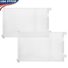 Retractable Baby Dog Gate Stairs Doorways Indoor Outdoor Safety Mesh Gate New