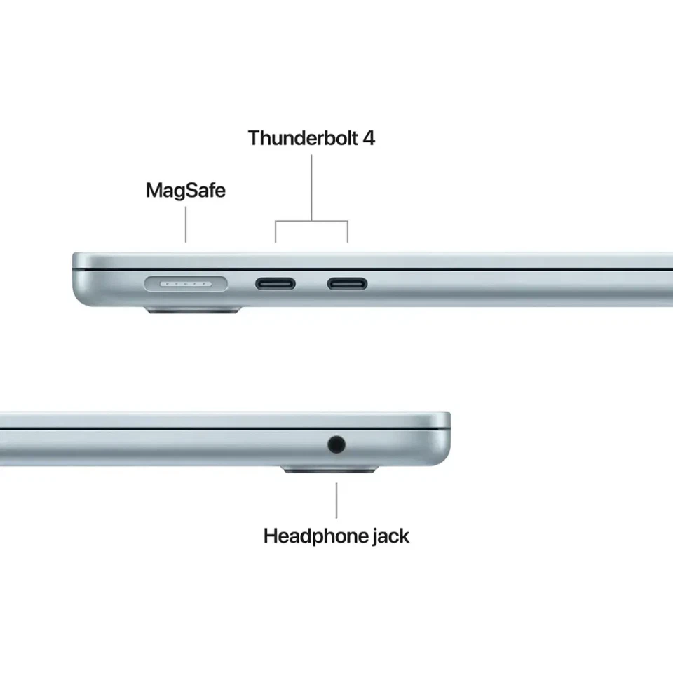 Apple Macbook Air 13" M5 Chip 16GB 512GB SSD 8-core GPU Sky Blue MDHH4LL/A 2026 - Image 3 of 4