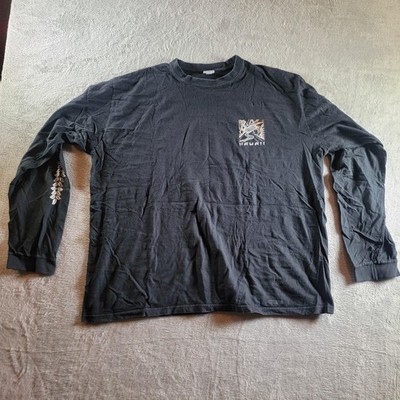 Crazy Shirts Pele Goddess Of Fire Hawaii Shirt Mens 2XL Black Long Sleeve Tee