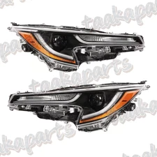 Headlights Pair For 2023 2024 Toyota Corolla L LE Base LED Headlamps Left+Right