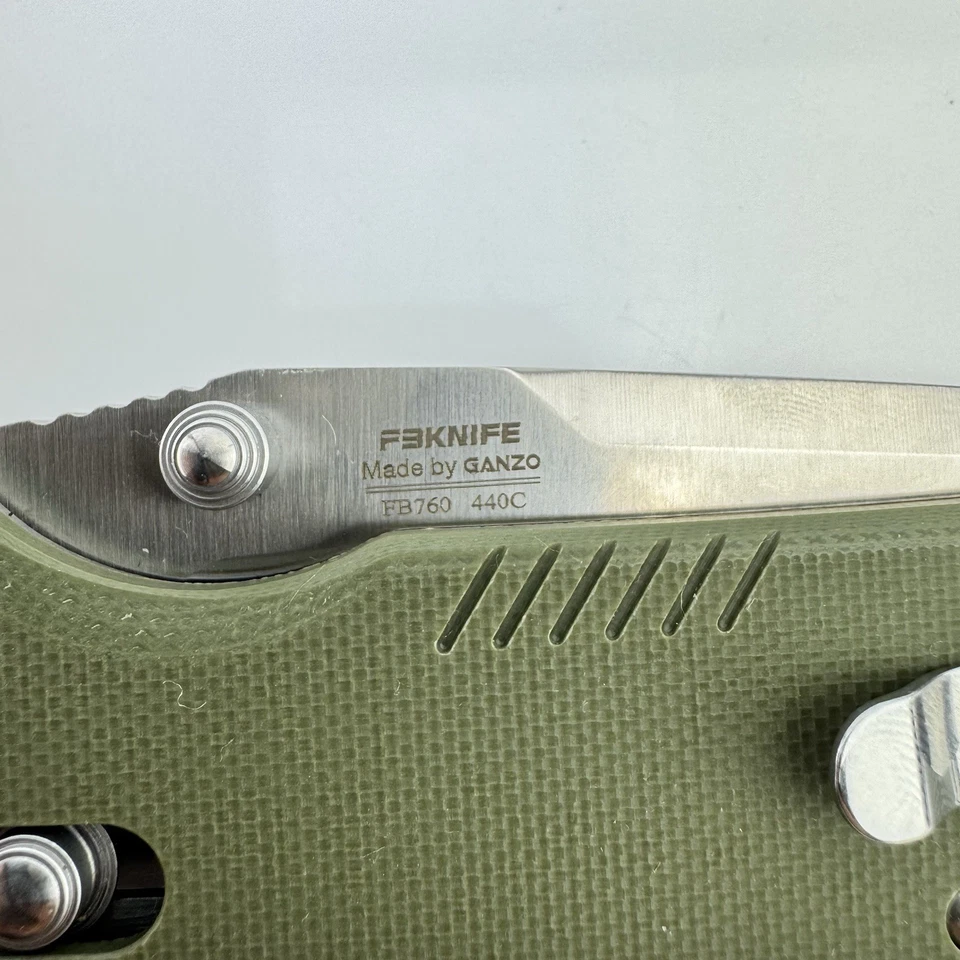 Ganzo Firebird FB760 440C 橄榄绿色折叠口袋刀 — 第 3/4 张图片