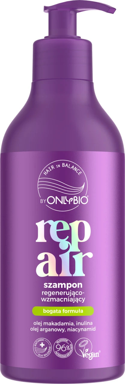 OnlyBio Repair Shampoo Regenerating & Strengthening Vegan 400ml