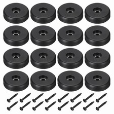 Rubber Speaker Isolation Feet,1.57" Black Anti-Vibration Base Pad, Pack of 16