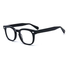 Retro Acetate Eyeglasses Frames Mens Women 49mm Vintage Glasses Fashion Optical