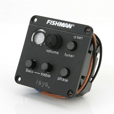 Fishman ISYS+ Pickups Plus EQ Preamp Piezo Beat Set For Acoustic Guitar EQ Tuner