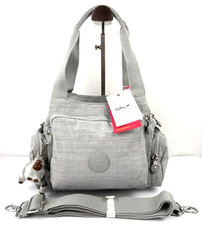 Borsa Kipling 'Cyrille' Medium Multiway - Grigio Dazz - Nuova con etichette
