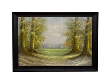 Die stille Aufräumung Original Ölgemälde 36 x 24 Leinwand gerahmt fertig zum Aufhängen Kunst