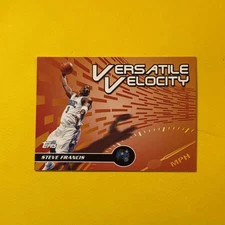 2005-06 Topps Versatile Velocity Steve Francis Insert Card #VV10